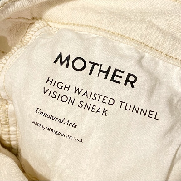 MOTHER SUPERIOR unnatural acts HIGH WAISTED TUNNEL VISION SNEAK wide leg JEANS - Picture 7 of 10